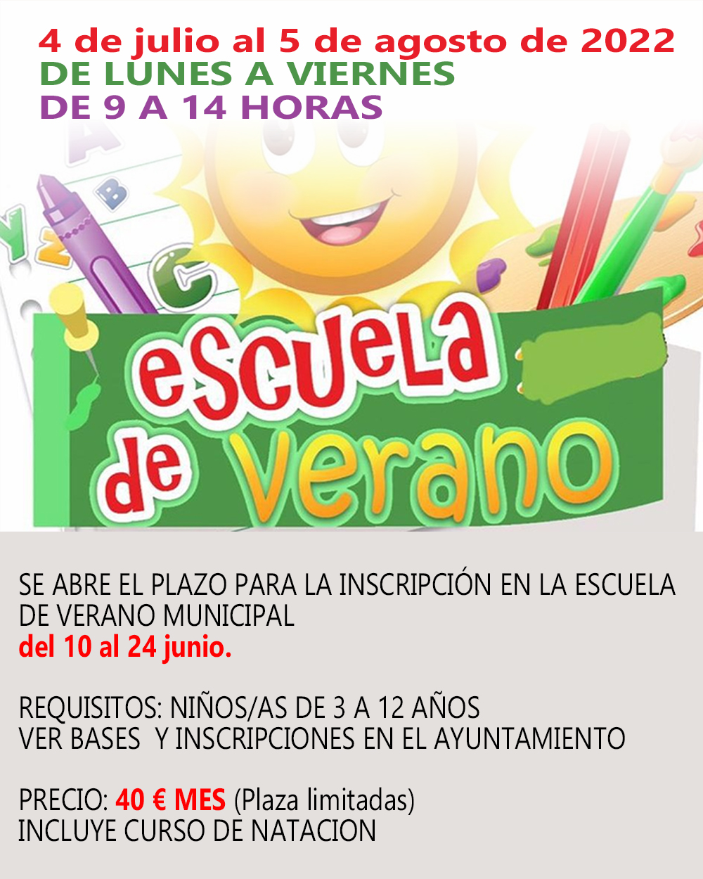 ESCUELA DE VERANO 2022